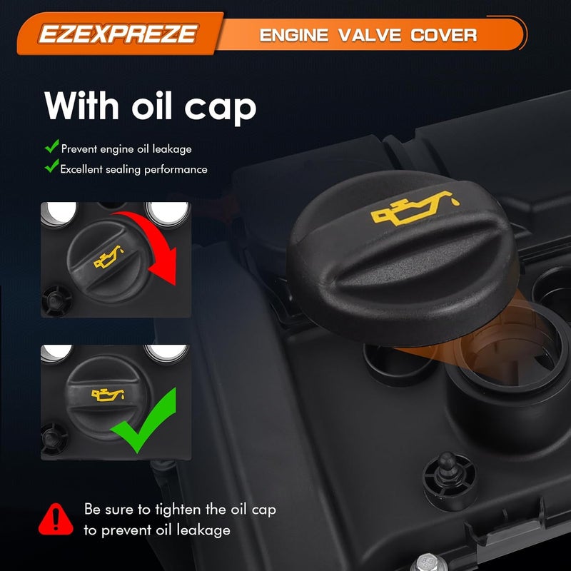 E EZEXPREZE مجموعة غطاء الصمام Ezexpreze N18 متوافقة مع 2011-2016 جيل 2. ميني كوبر S R55 R56 R57 R58 R59 R60 R61 1.6 توربو استبدال # 11127646552 - Image 3